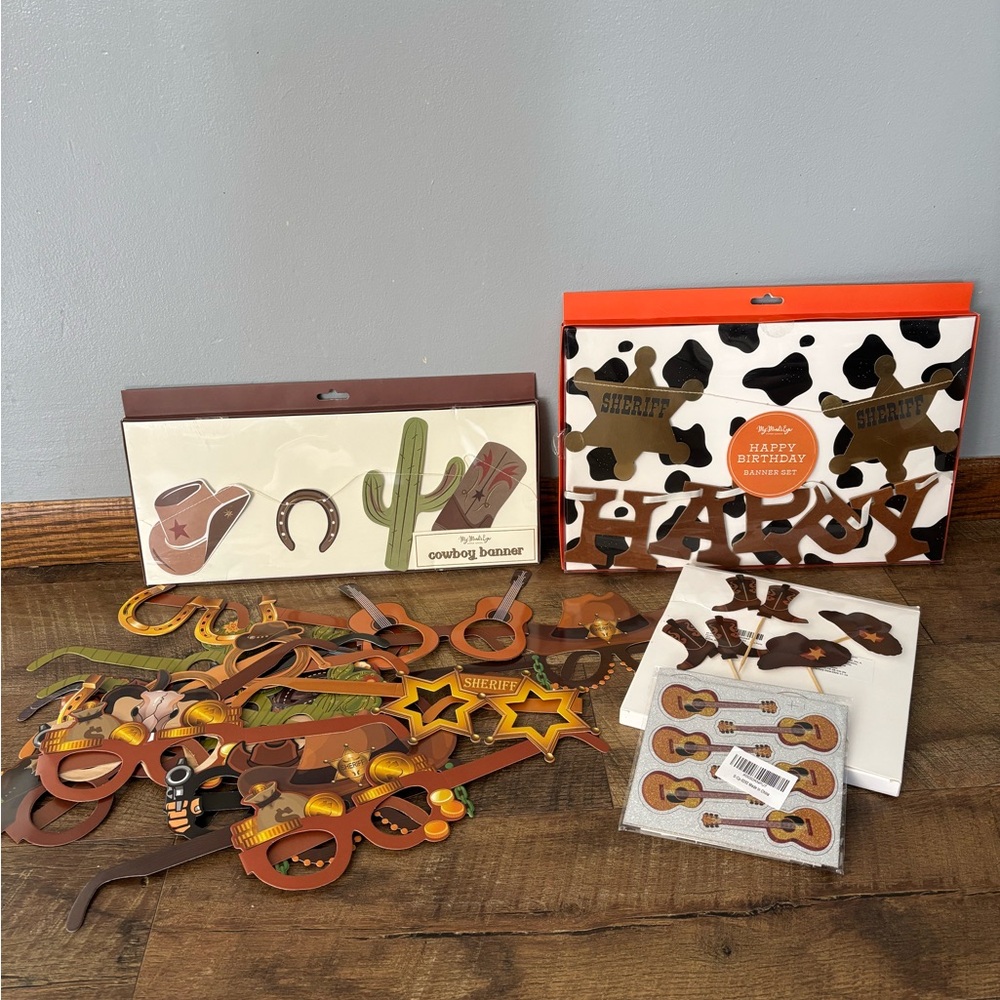 Country Western / Cowboy Party Decoration Set